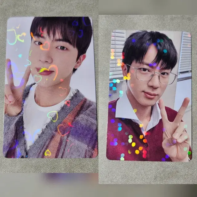 2장 세트 진 happy japan 특전 포카 해피 방탄 bts