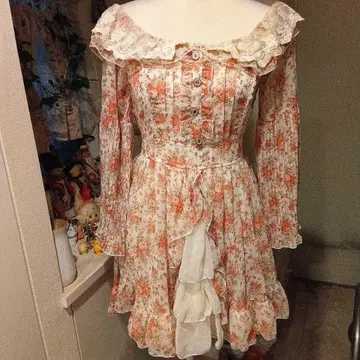 리즈리사 LIZLISA 장미 무늬 원피스