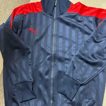 Puma 스트라이프 저지 네이비/레드