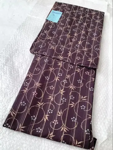 a26 미사용 꽃+덩굴 패턴 코몬 워셔블 기모노 화장 66