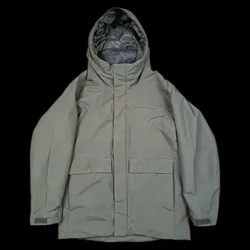 UNIQLO 하이브리드 다운 후드티 올리브 M 사이즈