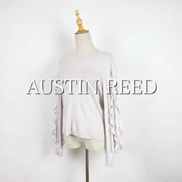 AUSTIN REED 프릴 디자인 울 니트 스웨터