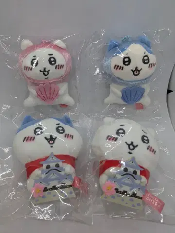 치이카와 (먼작귀) 하치와레 시가현 히코네성 미에현 진주 4체 세트