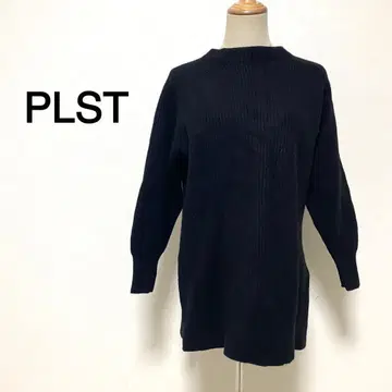 [캐시미어 혼방] PLST 블랙 컬러 니트