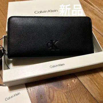 캘빈클라인 Calvin Klein 장지갑 라운드 지퍼 블랙