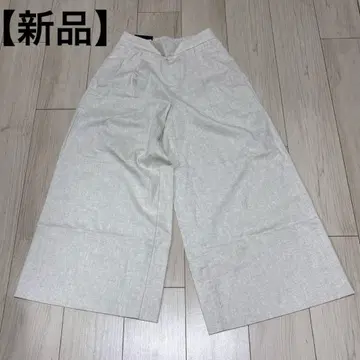 [ 새상품 ] 바나나리퍼블릭 코튼 린넨 와이드 팬츠 베이지 레어 XS