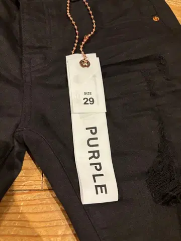 PURPLE BRAND 데미지 가공 데님 29