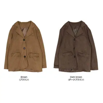 titivate 페이크 스웨이드 자켓 브라운 M