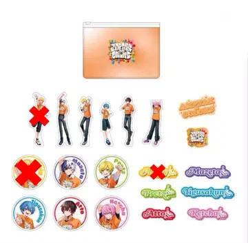 STPR Family AMPTAK x COLORS 슬라이더 파우치 스티커