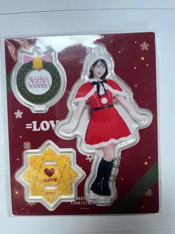 =LOVE 사사키 마이카 산타 의상 아크릴 스탠드