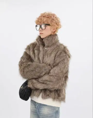 완판템 퍼 자켓 숏 아우터