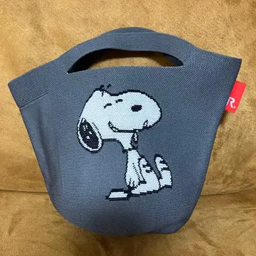 스누피 니트 그레이 백