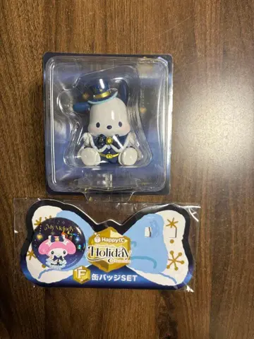 산리오 해피 복권 포차코 피규어 캔 배지 SET 마이멜로디