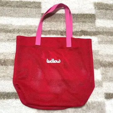 LUDLOW 메쉬 토트백 빨간색