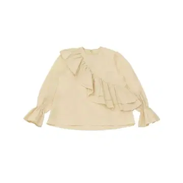 clastellar 라운드 프릴 블라우스
