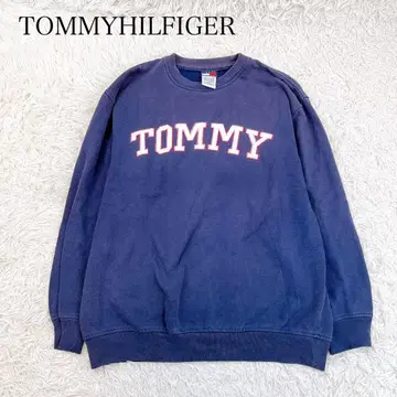 Tommy Hilfiger 맨투맨 트레이닝복 네이비 빅 로고 자수 로고