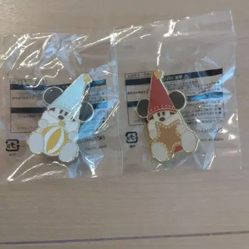 릴린린 핀 배지 2025 스카이블루 빨간색