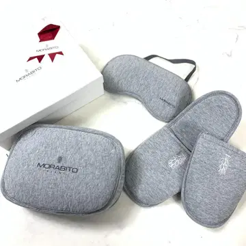 미사용 새상품 모라비토 트래블 세트 안대 슬리퍼 그레이 B6952