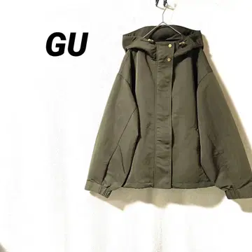 3730K GU 카키 마운틴 후드티 후드 블루종 캐주얼 얇은 소재