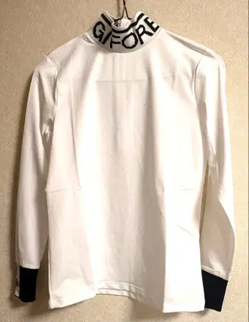 G/FORE 화이트 하이넥 긴팔 셔츠