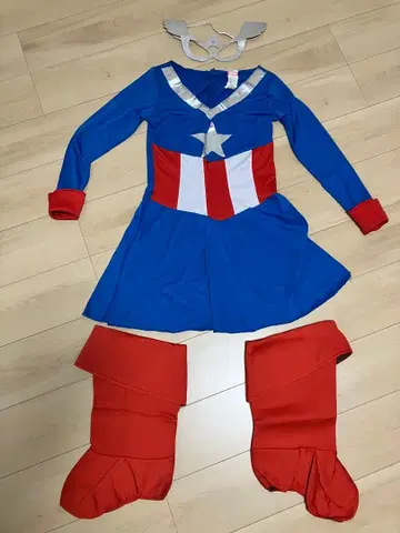 MARVEL 코스튬 파랑빨강 마스크 포함