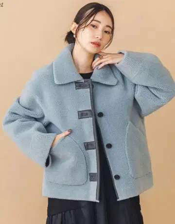 Gready Brilliant 인조 가죽 x 무스탕 코트