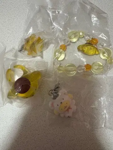 산리오 폼폼푸딩 가챠가챠 세트 메지루시 액세서리