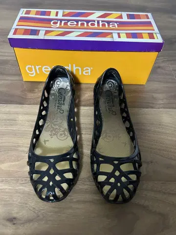 grendha PASSION 로퍼 블랙 PVC 수지 브라질산 24cm