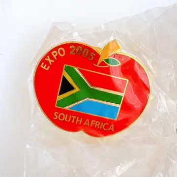 [ 미사용 ] EXPO 2005 남아프리카 핀 배지 아이치 엑스포