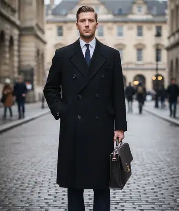 50S 크롬비 CROMBIE 캐시미어 100% 더블 체스터 코트