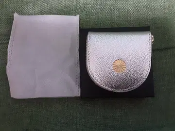 황거 지갑 말발굽형 동전 지갑 실버