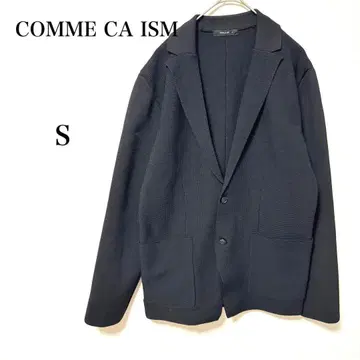COMME CA ISM 컴시즘 테일러드 자켓 와플 블랙