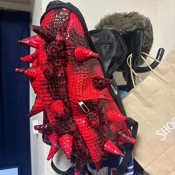 가시 달린 빨간 백팩