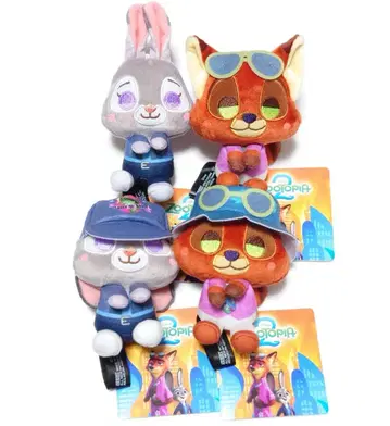 주토피아2 &you 봉제 인형 마스코트 세트 묶음 판매