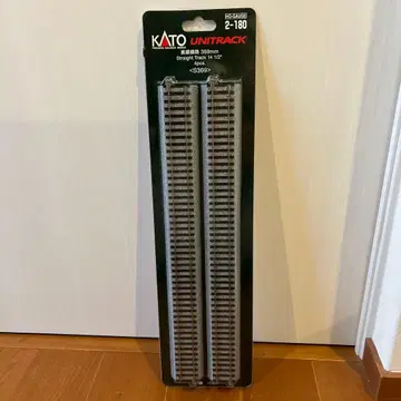 KATO UNTRACK 2-180 직선 레일 369mm 4개입