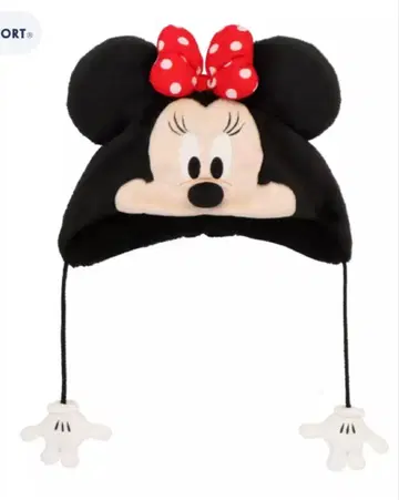 미니 마우스 플리스 모자 팬캡