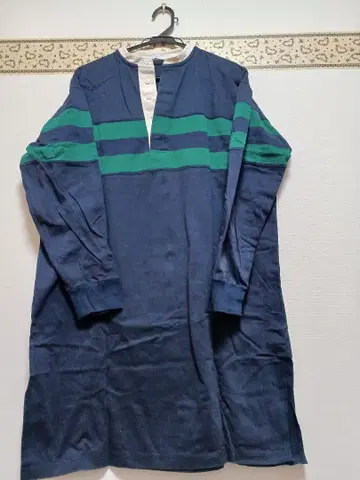 FRAM WORK 긴팔 티셔츠 네이비 그린