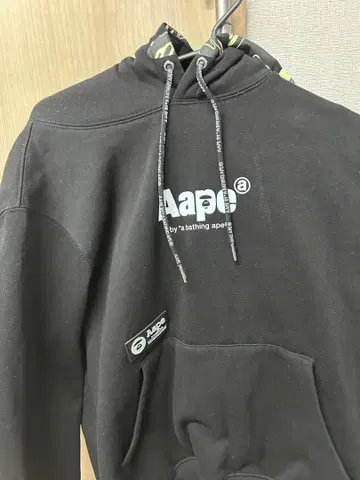 Aape 블랙 후드티 사이즈 5