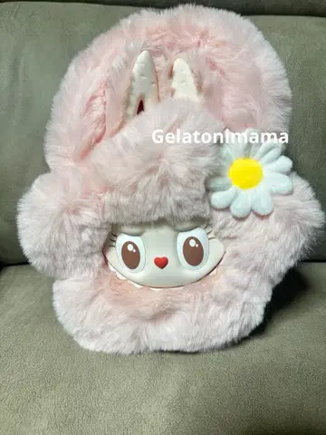 베이징 팝랜드 한정판 labubu mokoko 복슬복슬 꽃 숄더백