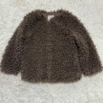 새상품급 OHOTORO 오오트로 푸들 자켓 퍼 모카