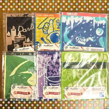 Mr. GREEN APPLE 제일복권 G상 자카드 타월 6장 컴프 세트