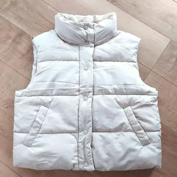 화이트 M 여성용 다운 베스트