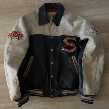 아비렉스 바시티 자켓 가죽 자켓 인디언 M 사이즈(XL 상당)