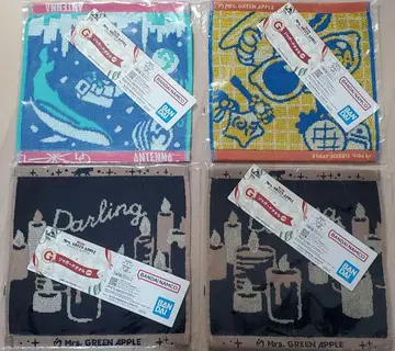 Mrs. GREEN APPLE 제일복권 G상 자카드 타월 4장 세트