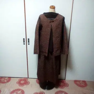 기모노 리메이크 자켓과 롱 스커트 (블라우스 포함)