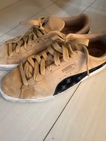 PUMA 스웨이드 스니커즈 베이지