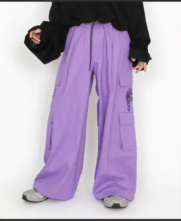 PUNYUS 푸뉴즈 팬서 자수 와이드 카고 팬츠 사이즈 2