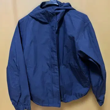 오가닉 코튼 후드 자켓 S 다크 네이비