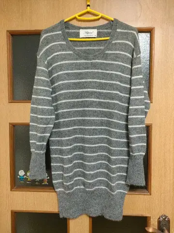 SLY 알파카 울 긴팔 스웨터 그레이