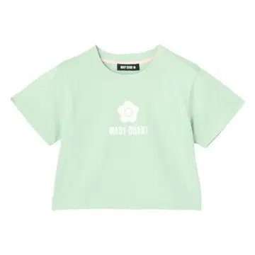 마리콴트 mary quant 심플 데이지 로고 크롭 T셔츠